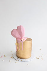 Geo Heart Mini Cake