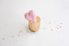 Geo Heart Mini Cake