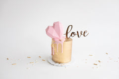 Geo Heart Mini Cake