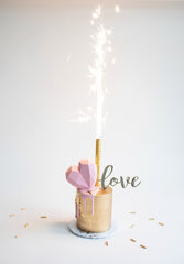 Geo Heart Mini Cake